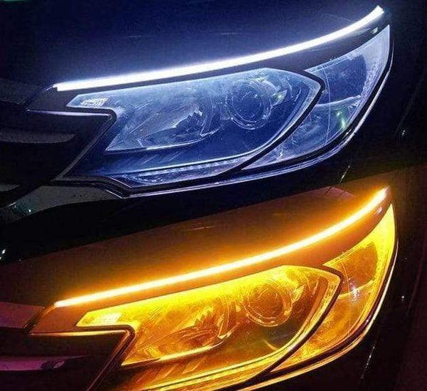 Fita de LED DRL Dual Color - Farol com Função Seta Sequencial - Sun Ofertas