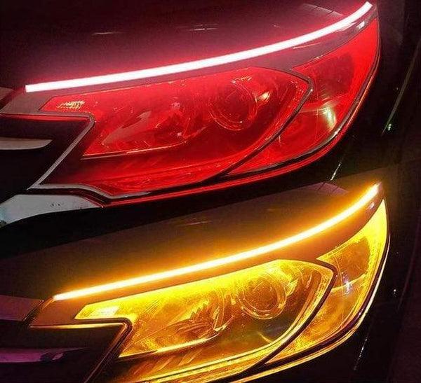 Fita de LED DRL Dual Color - Farol com Função Seta Sequencial - Sun Ofertas